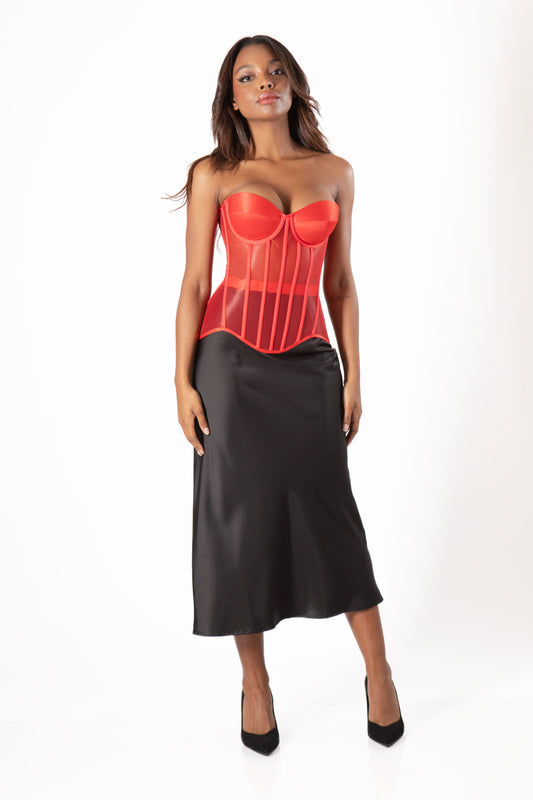 BE SURE Corsetto Martina rosso