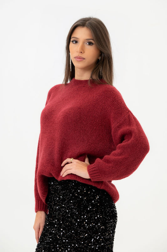 JOLEEN Maglione Borgogna