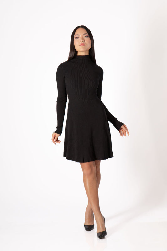 Long sleeve knitted dress