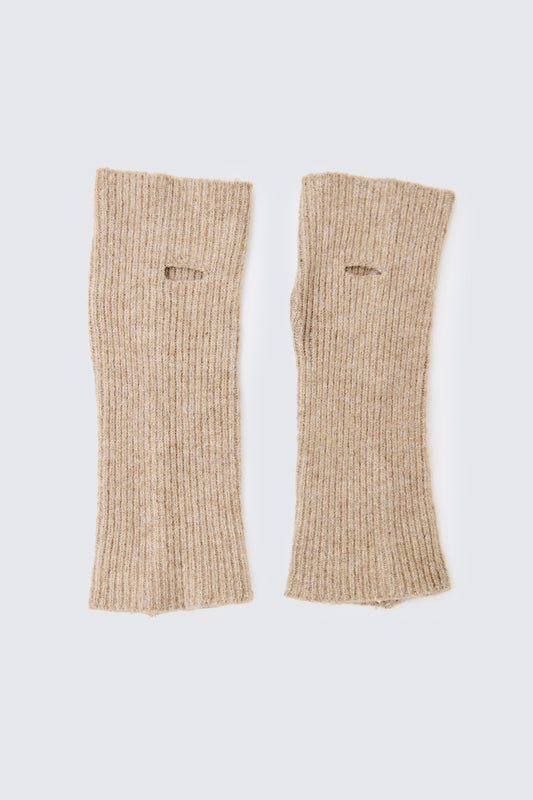 TWO WAY Manicotto a costine in lana – Cachà