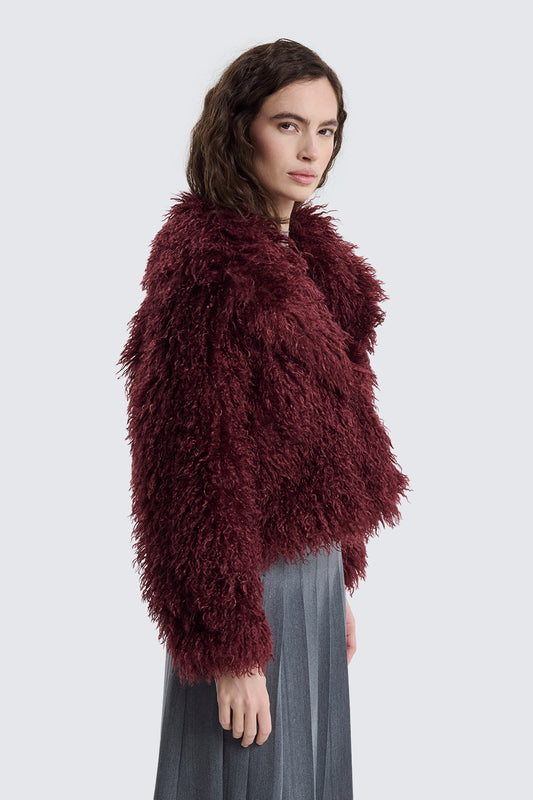 TWO WAY Pelliccia Effetto Mongolia Vinaccia