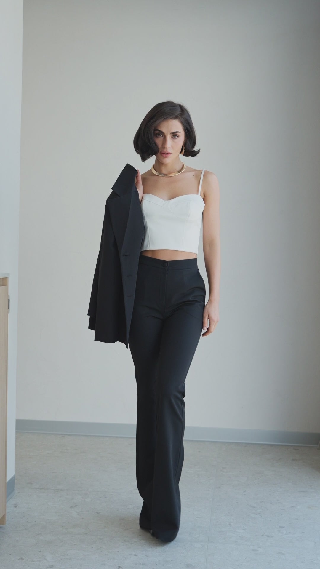 BE SURE – Tailleur sartoriale donna  elegante per laurea e cerimonia Nero