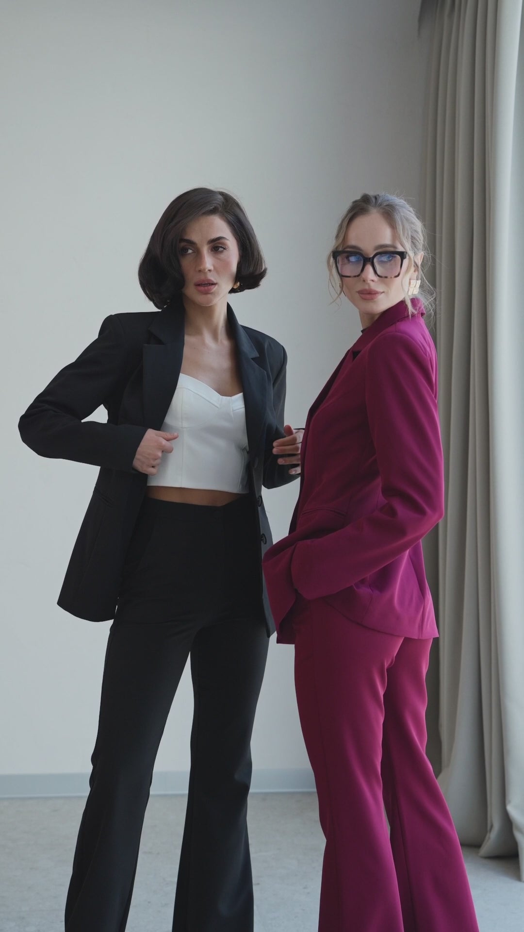 BE SURE – Tailleur sartoriale donna  elegante per laurea e cerimonia Nero