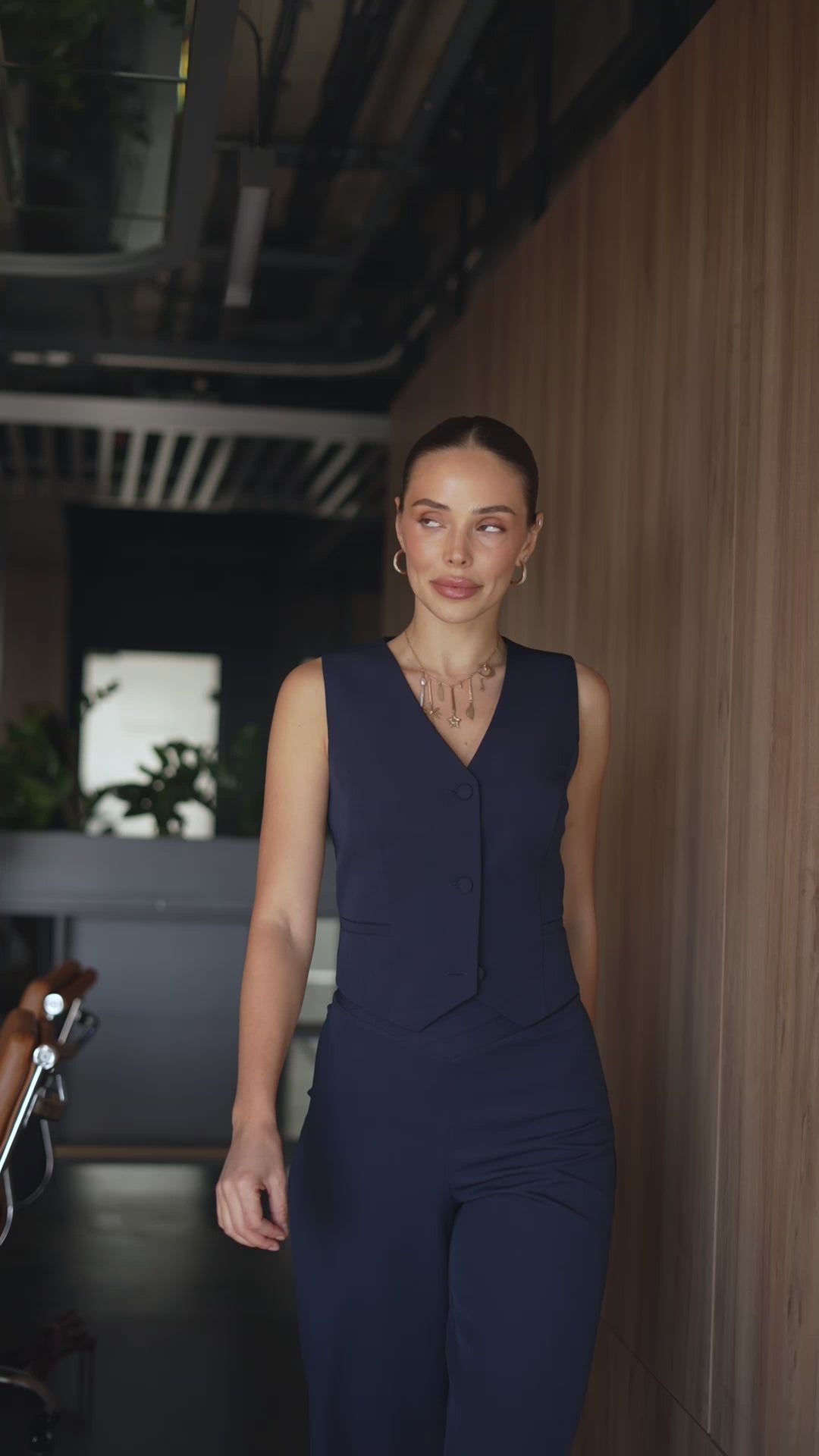 BE SURE – Tailleur sartoriale donna tre pezzi elegante per laurea e cerimonia NotteBlu